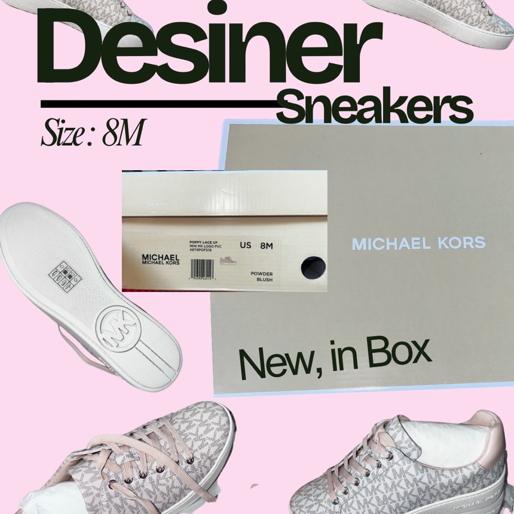Michael Kors Powder Pink Designer Sneakers